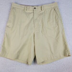 Tommy Bahama Golf Shorts‎ Chino Mens Size 33 Light Yellow Stretch Summer Casual